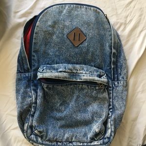 Topshop Denim Backpack